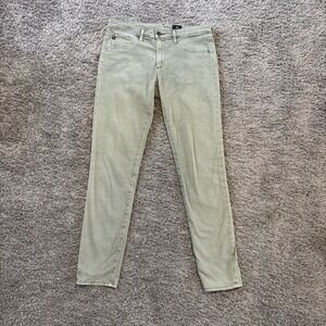 AG Adriano Goldschmied The Legging Super Skinny‎ Ankle Jeans Size 29R Green